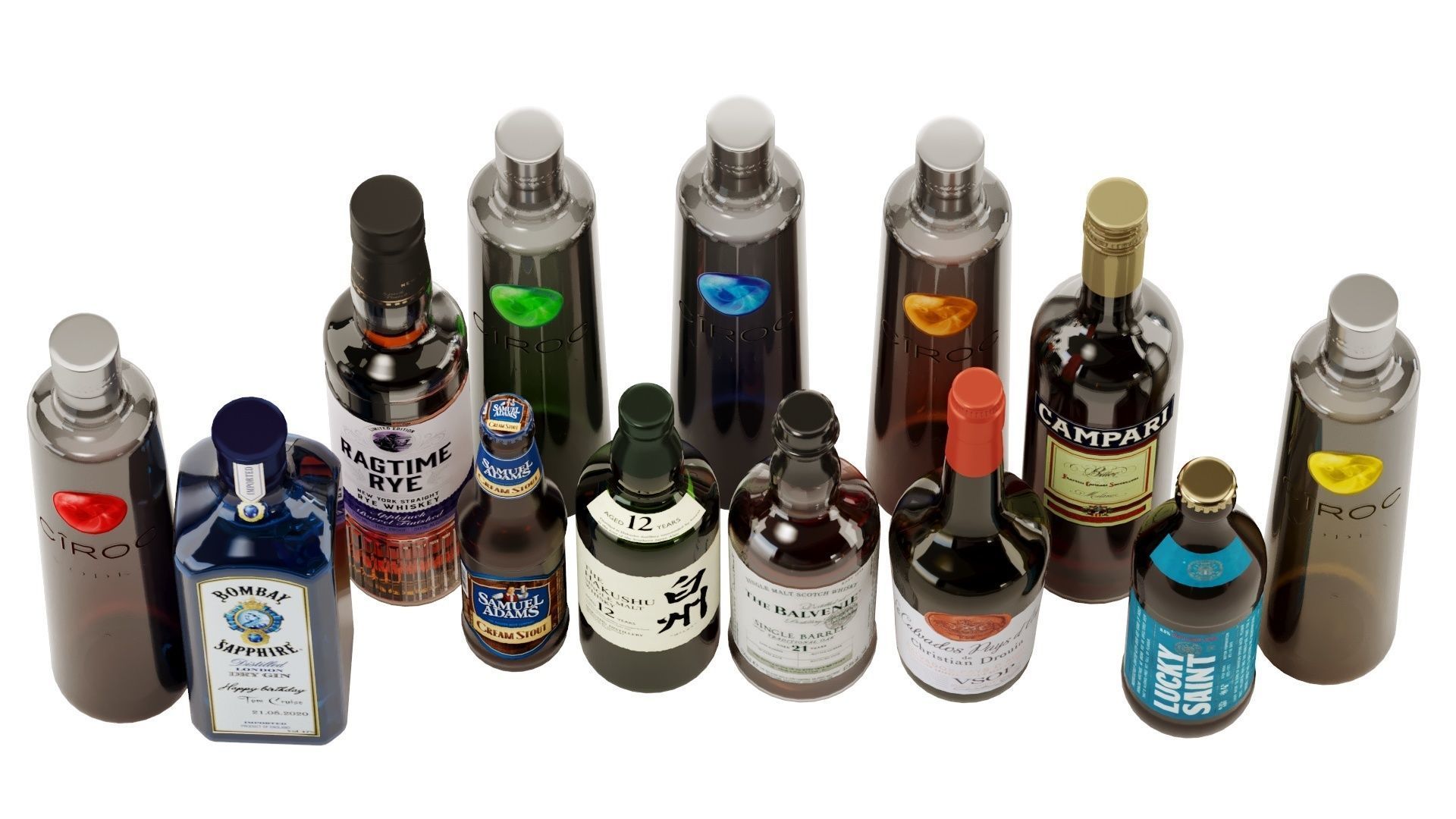 Bottles Part8 3D model_18