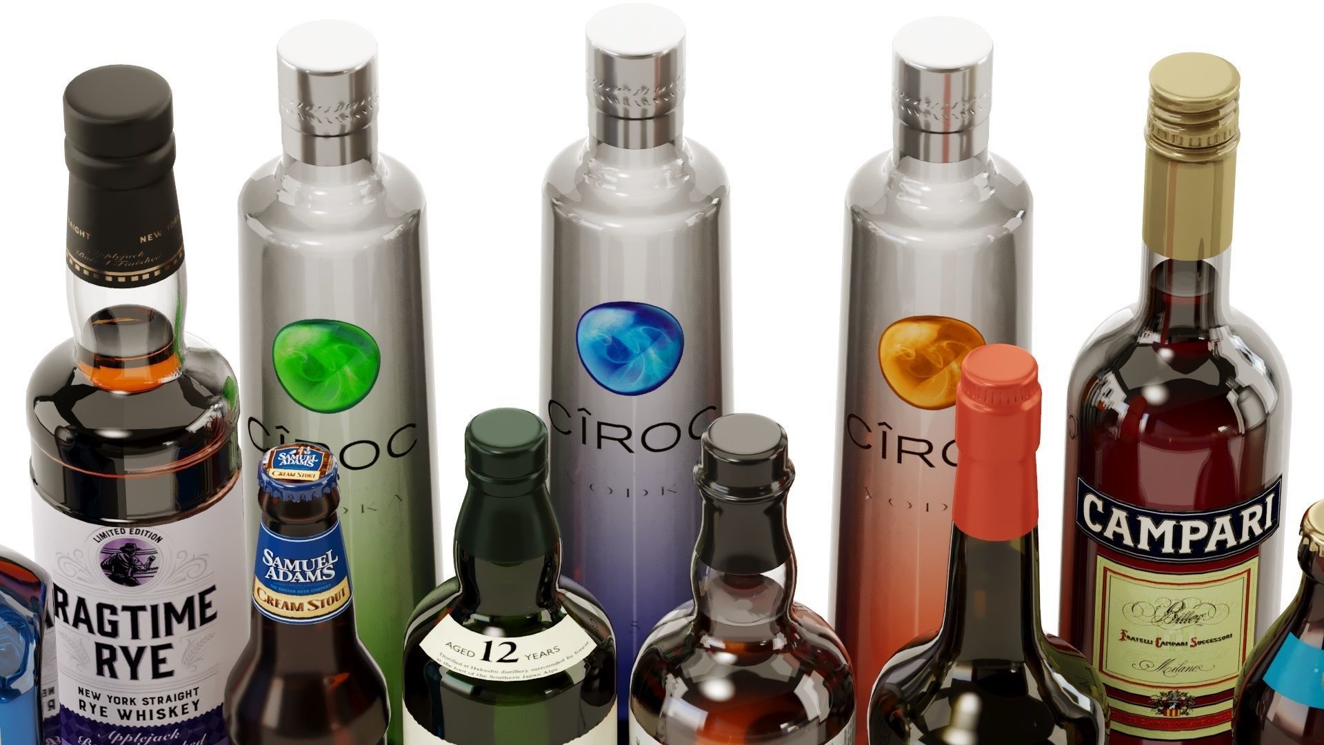 Bottles Part8 3D model_19