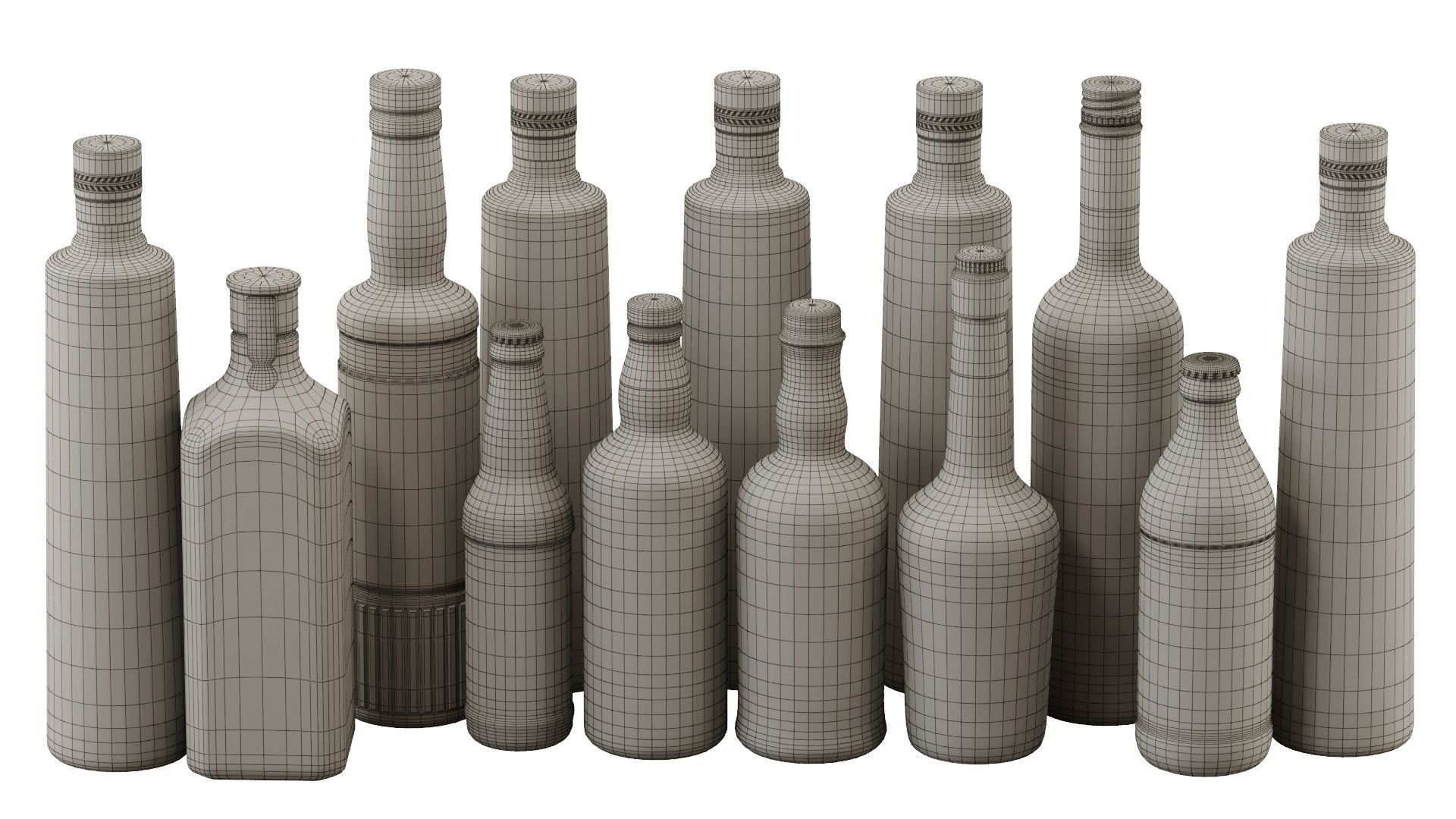 Bottles Part8 3D model_21
