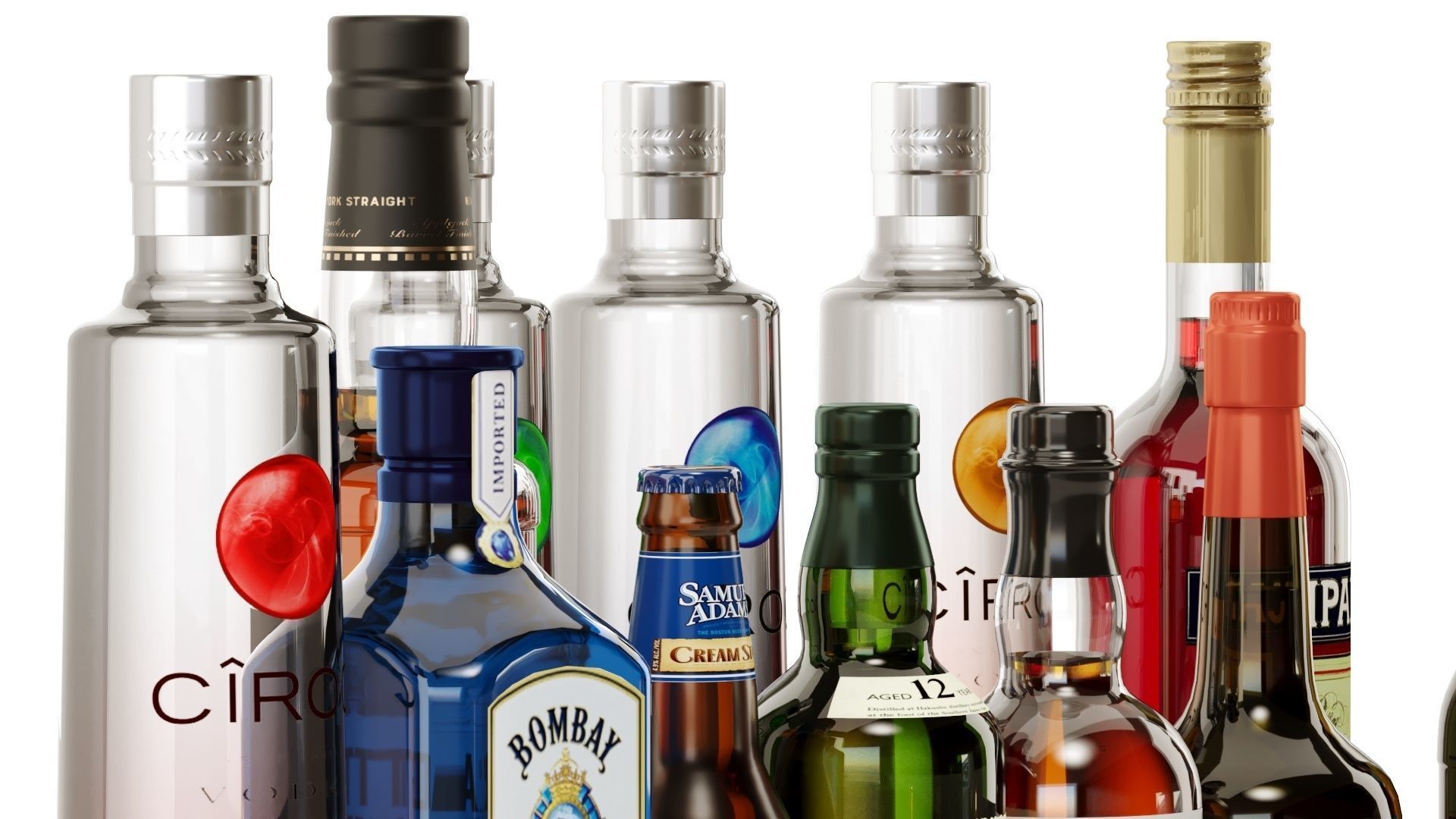 Bottles Part8 3D model_12