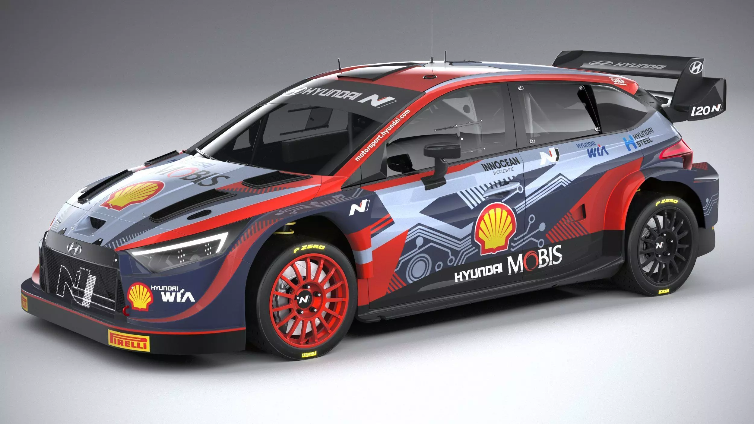 Hyundai i20 N WRC Rally1 2022 3D model_0