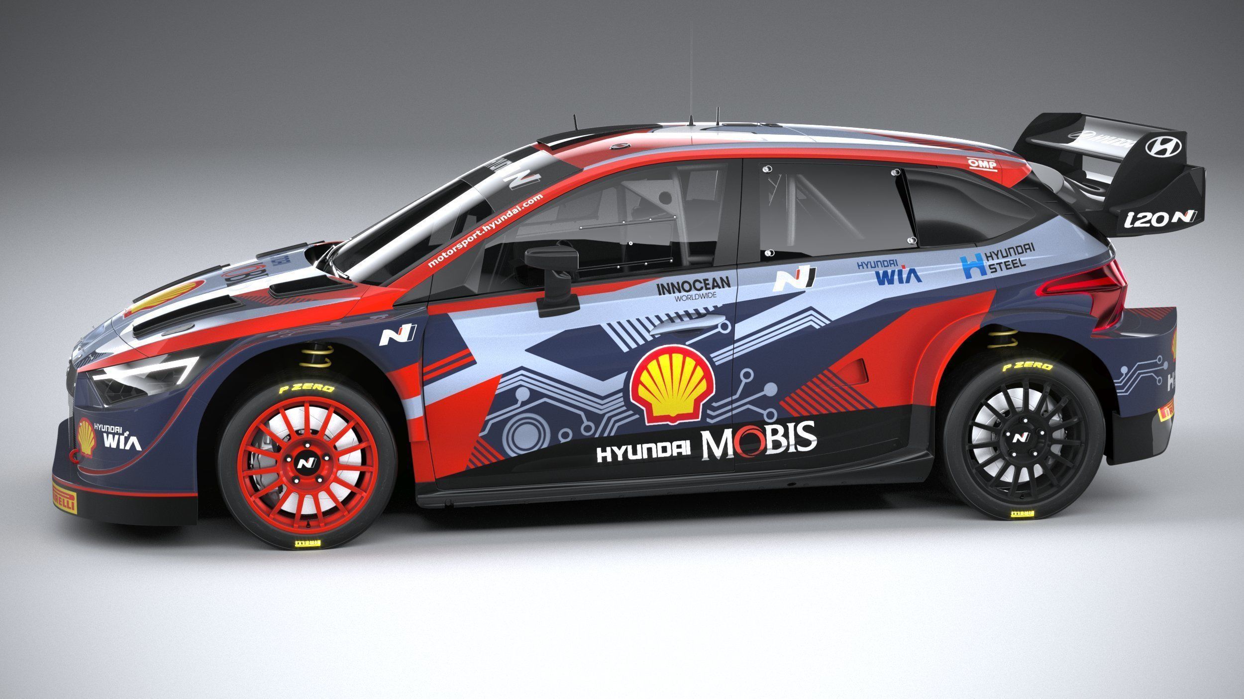 Hyundai i20 N WRC Rally1 2022 3D model_8