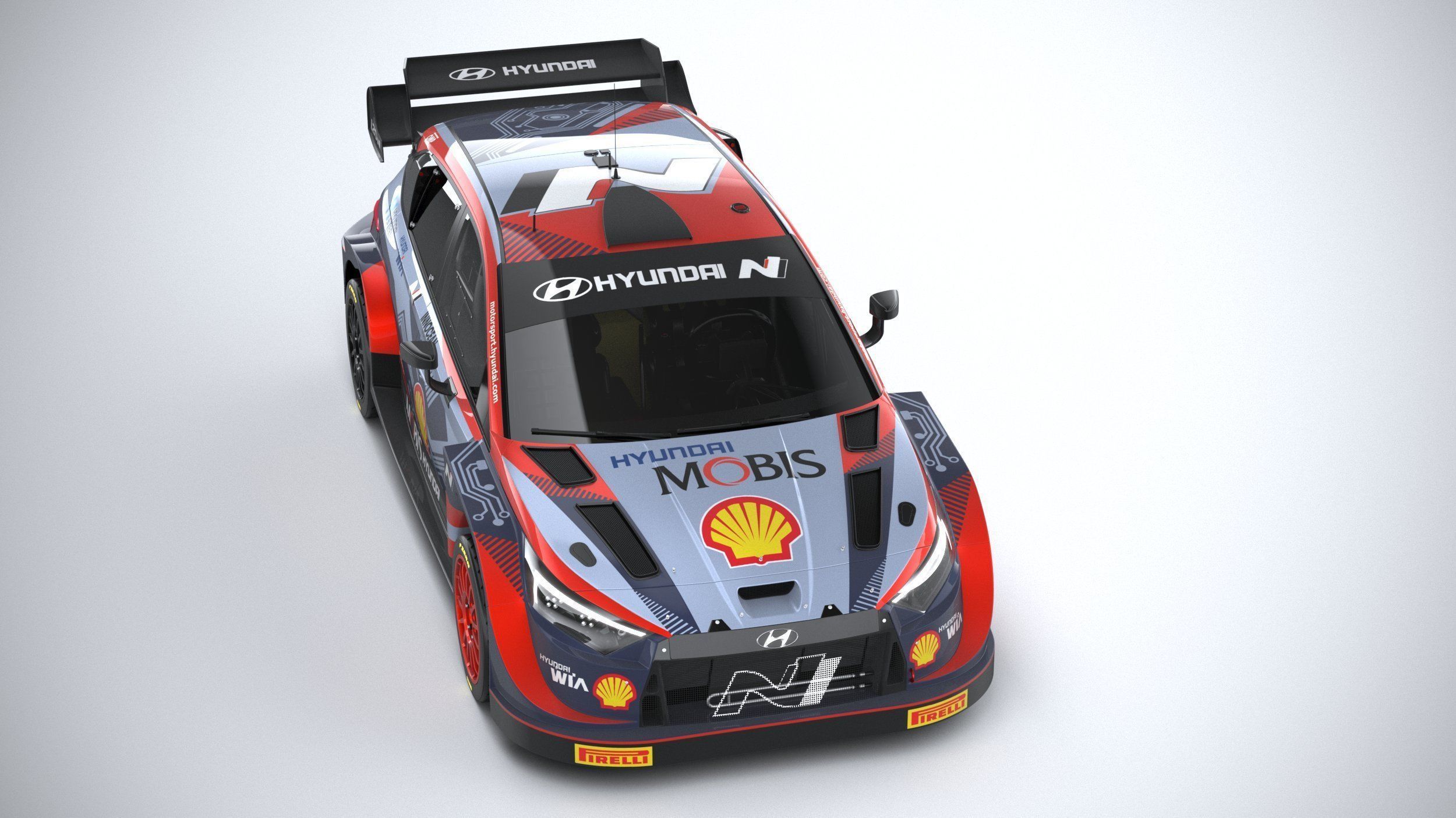 Hyundai i20 N WRC Rally1 2022 3D model_12