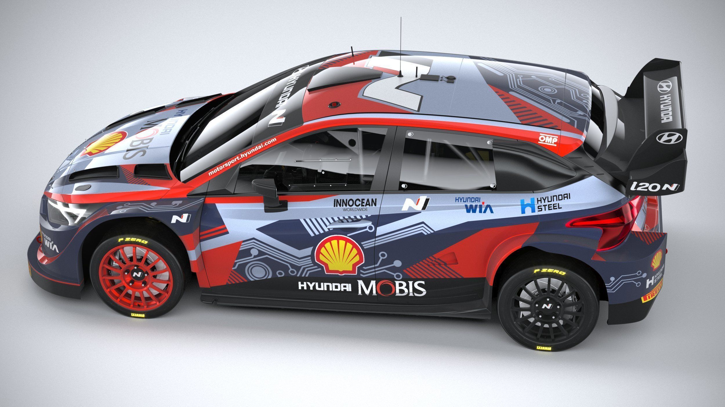 Hyundai i20 N WRC Rally1 2022 3D model_9