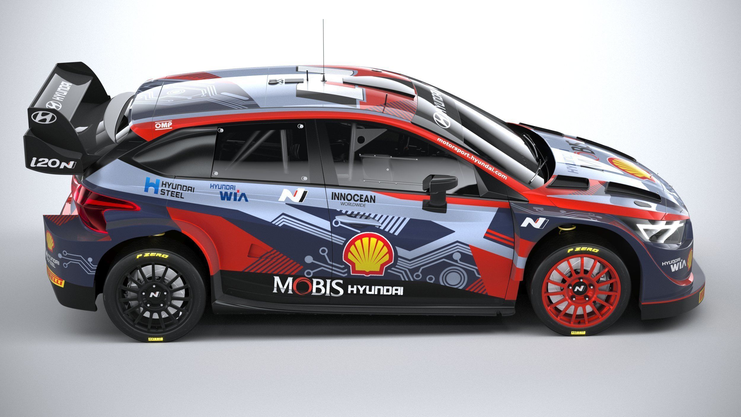 Hyundai i20 N WRC Rally1 2022 3D model_11