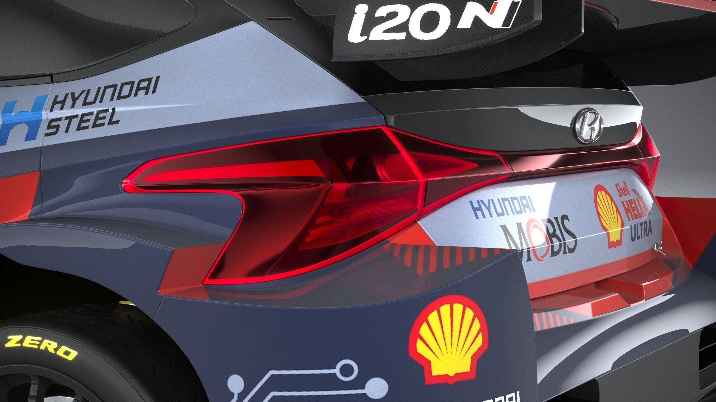 Hyundai i20 N WRC Rally1 2022 3D model_6
