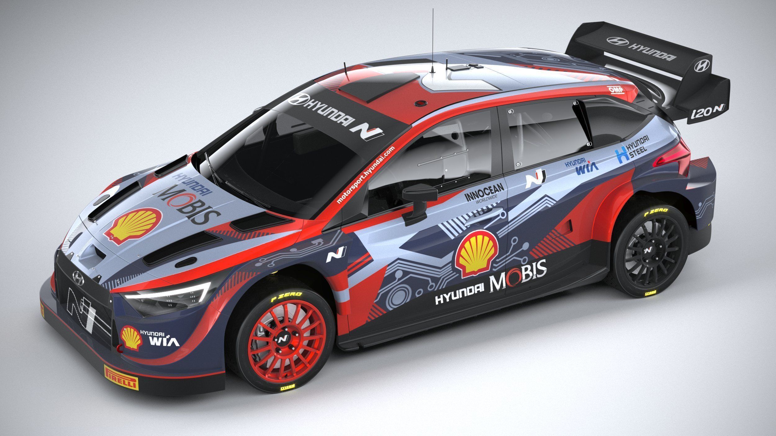 Hyundai i20 N WRC Rally1 2022 3D model_7