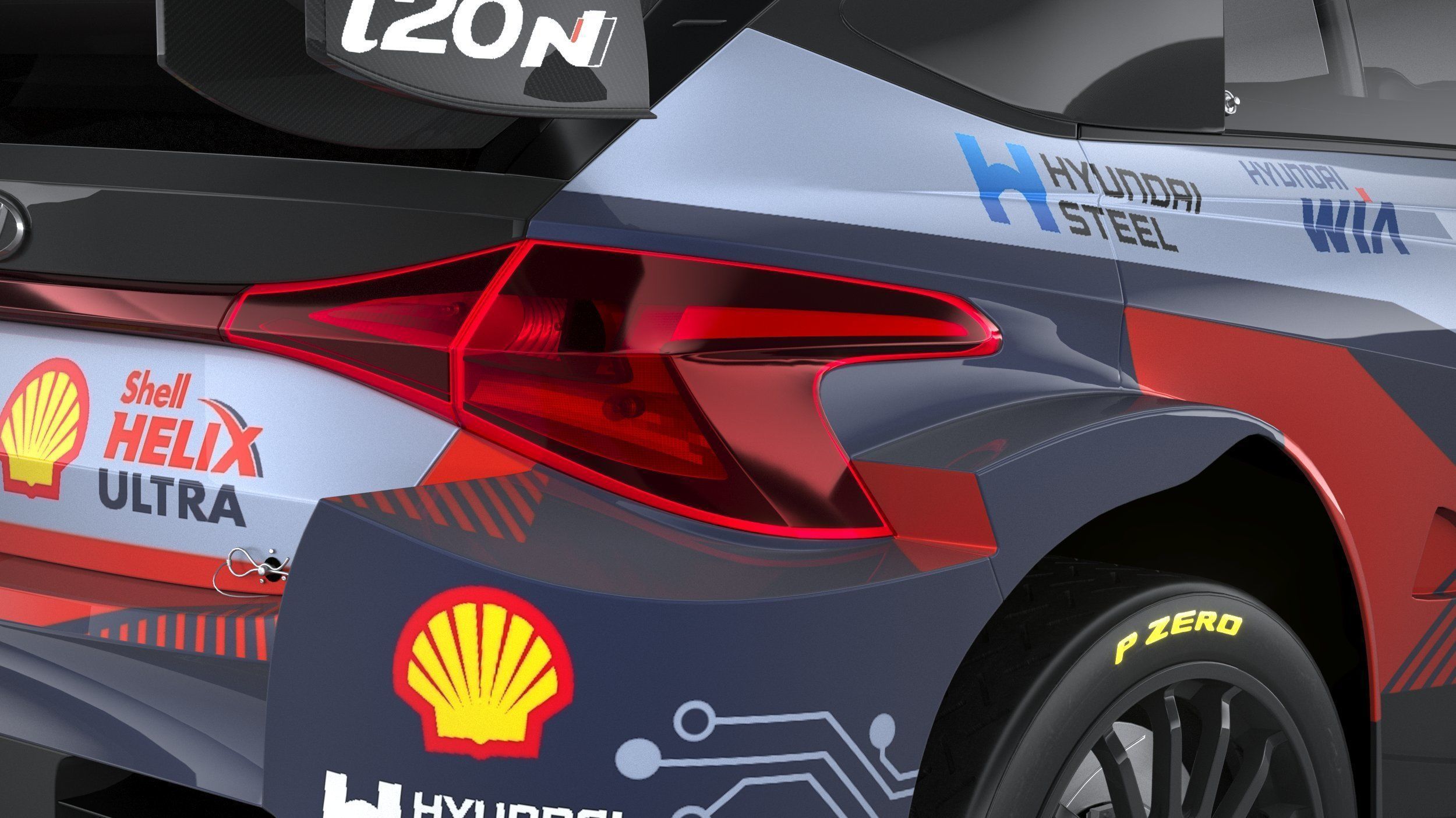 Hyundai i20 N WRC Rally1 2022 3D model_18