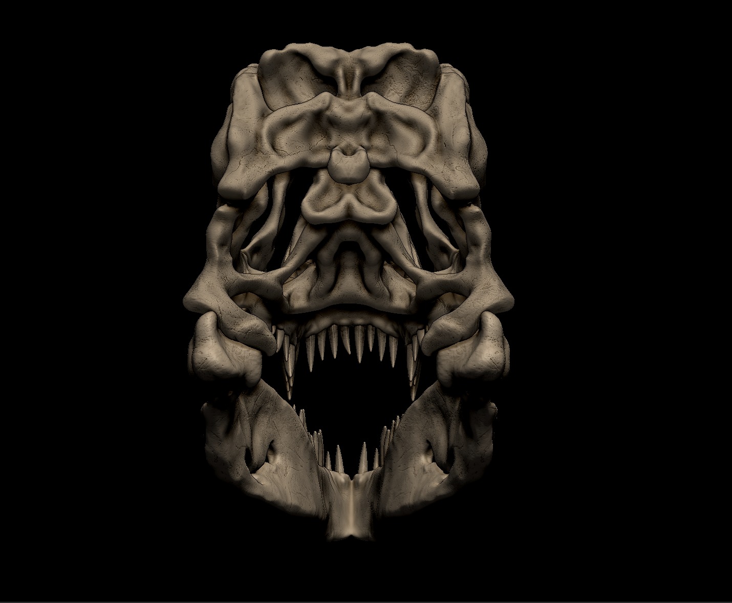 Tyrannosaurus Rex Skull 3D Print Model 3D print model_7