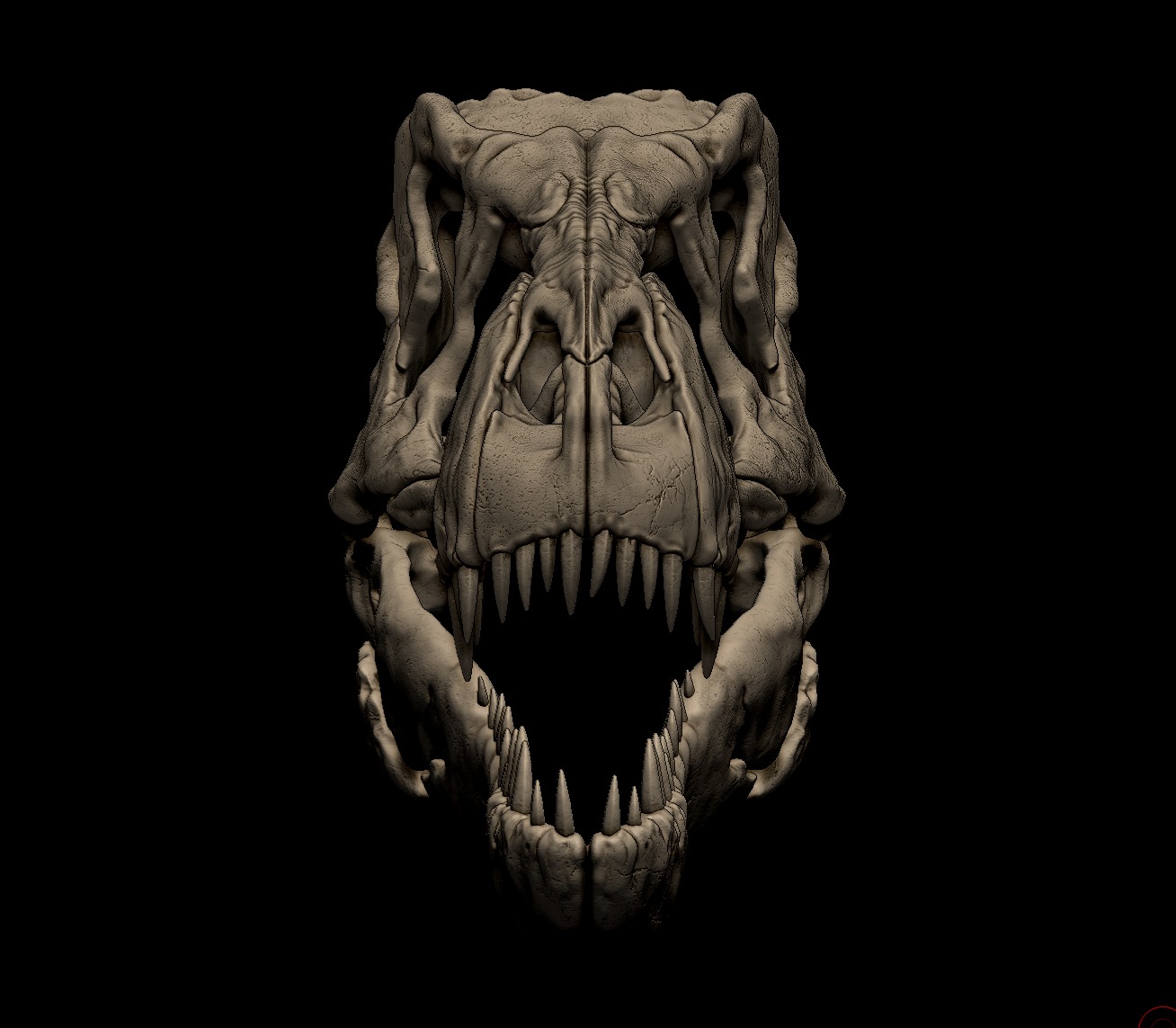 Tyrannosaurus Rex Skull 3D Print Model 3D print model_9