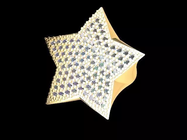 star pave ring stl veified 3D print model