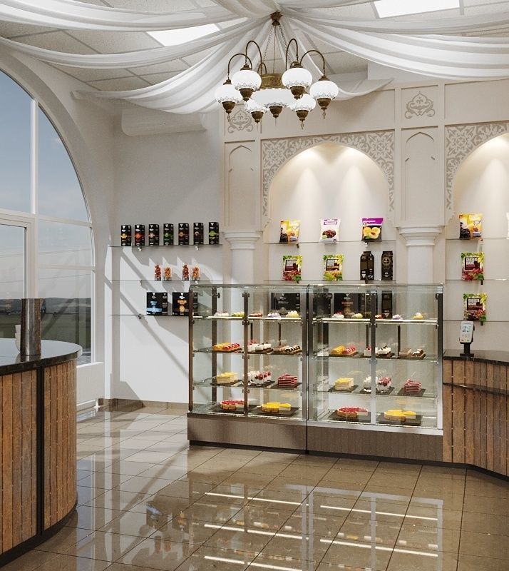 Turkish sweet shop 3D model_1