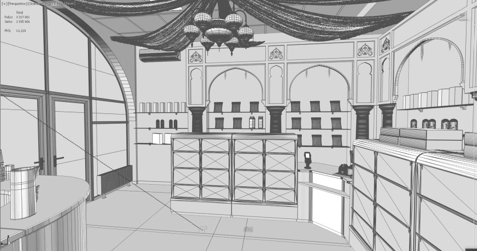 Turkish sweet shop 3D model_5