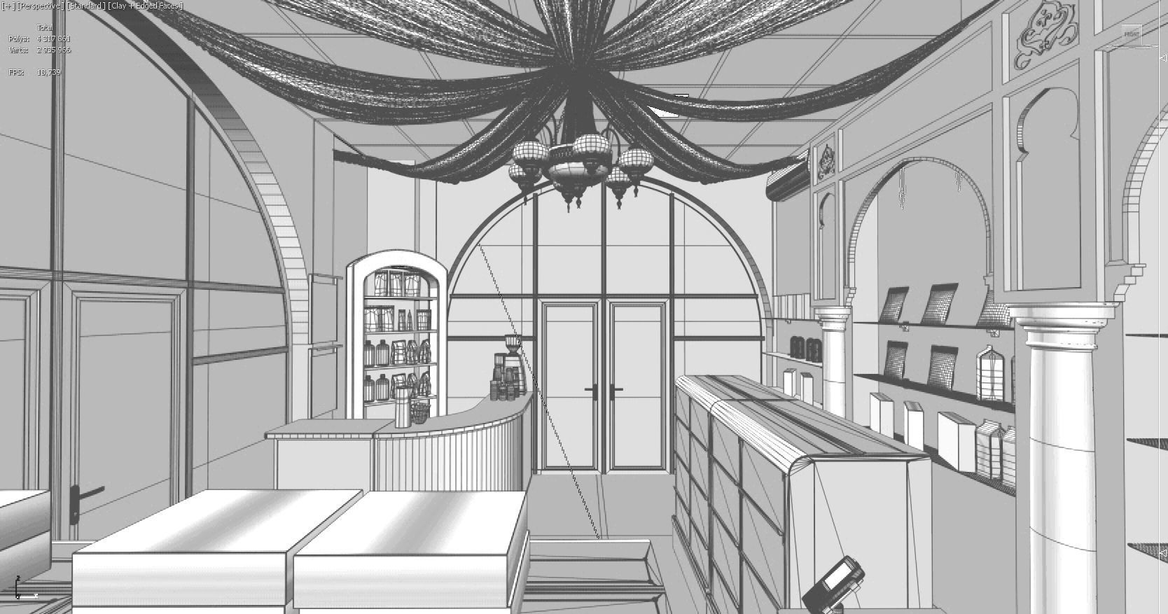 Turkish sweet shop 3D model_6