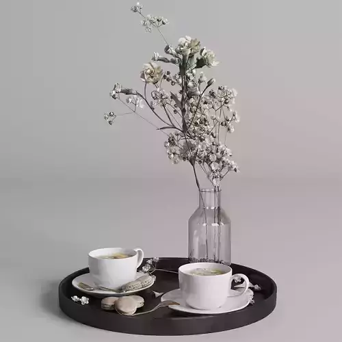 Coffee set 01 3D model