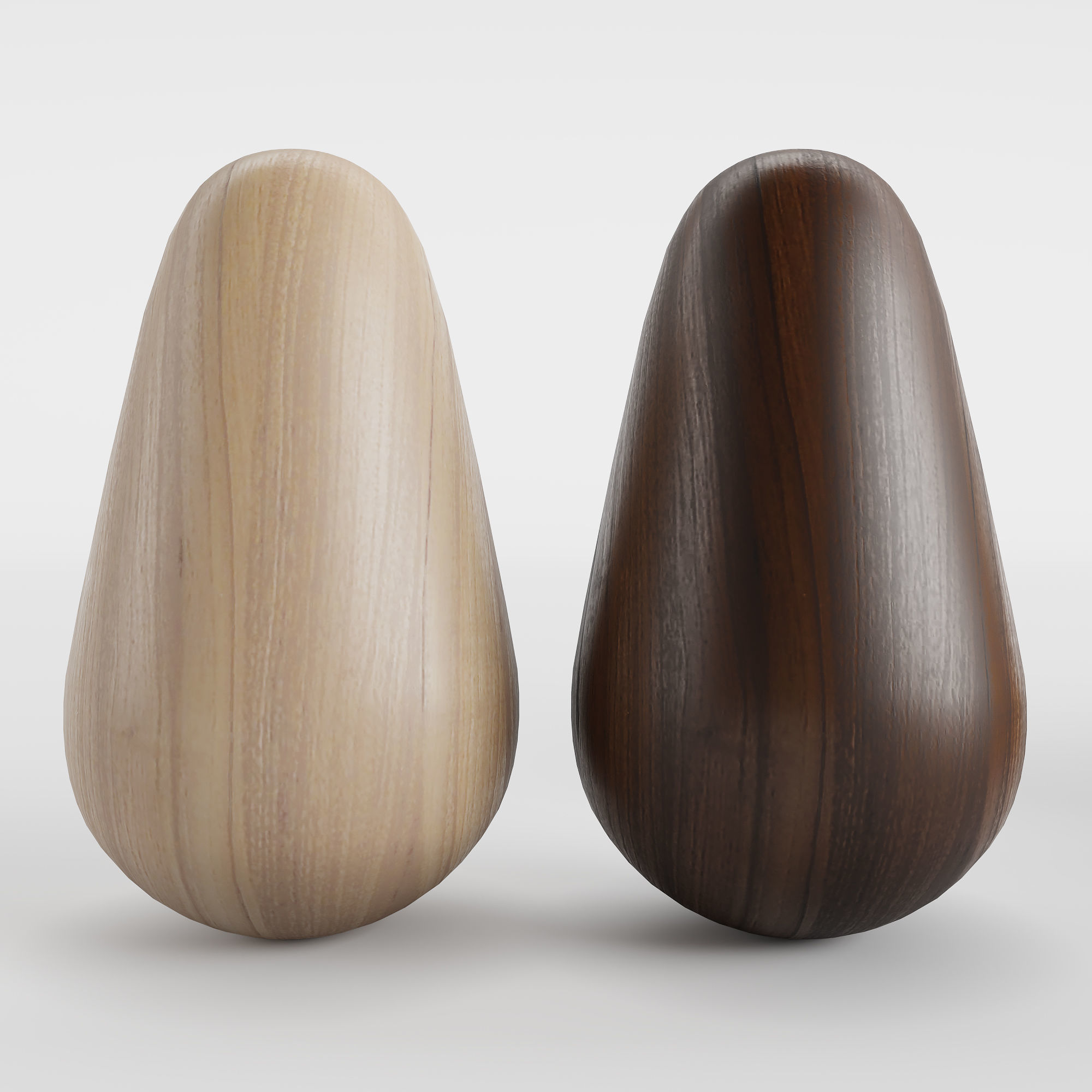 Wooden chessboard inspired by Nigerian local game Ayo 3D model_2