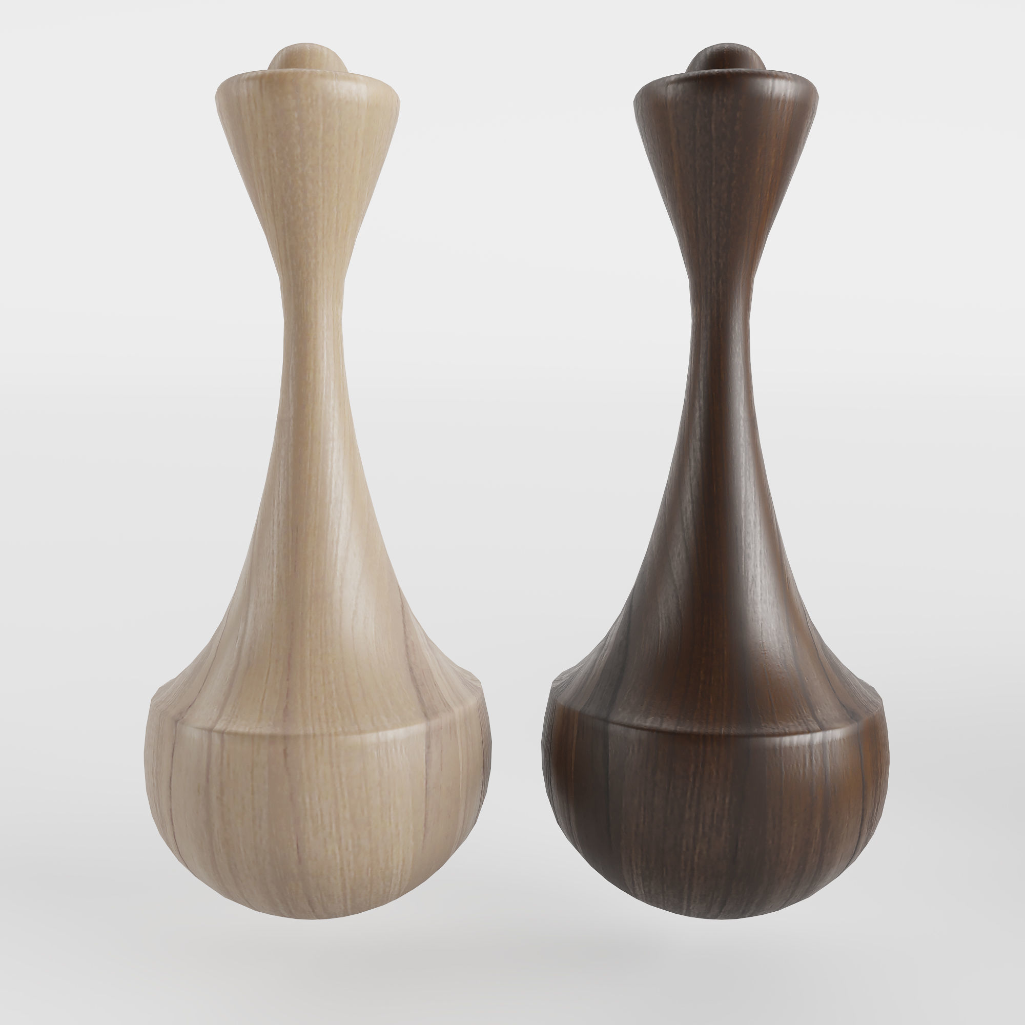 Wooden chessboard inspired by Nigerian local game Ayo 3D model_3