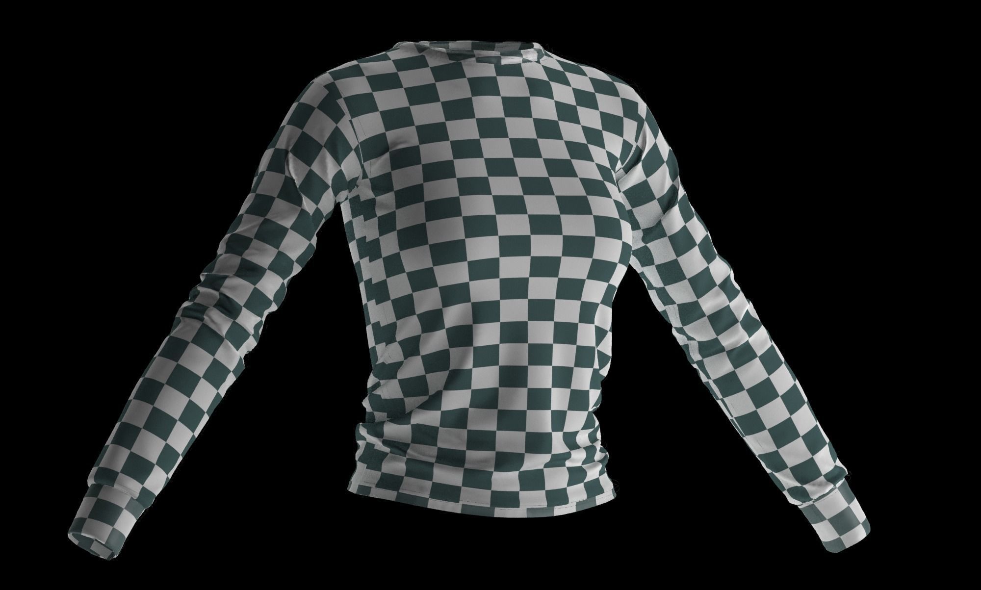 Womens Long Sleeve T-Shirts 3D model_7