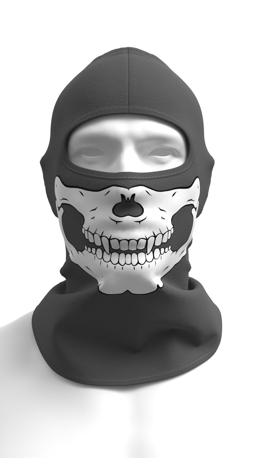 Balaclava Mask Pack - Marvelous Designer 3D model_2