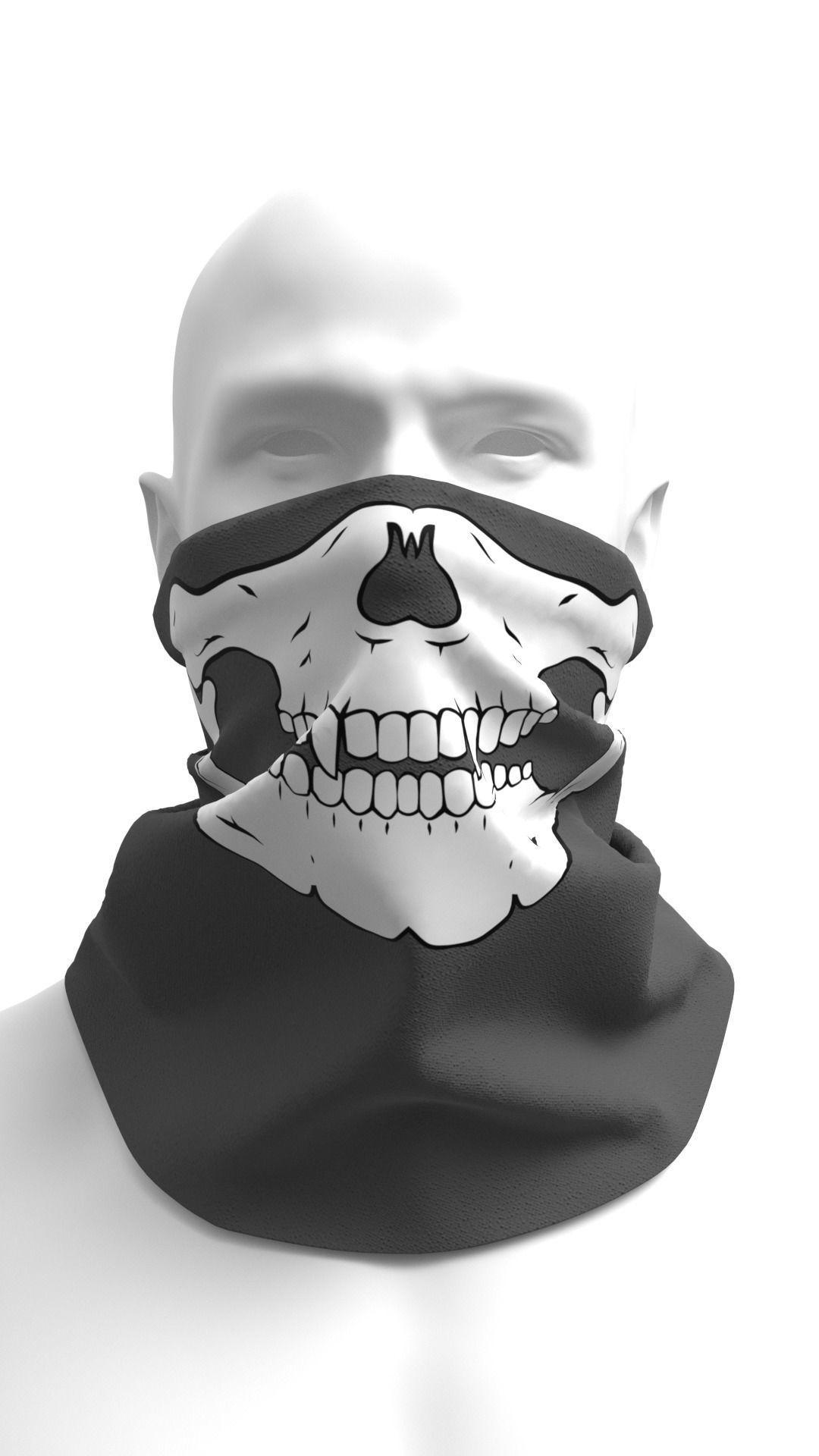 Balaclava Mask Pack - Marvelous Designer 3D model_14