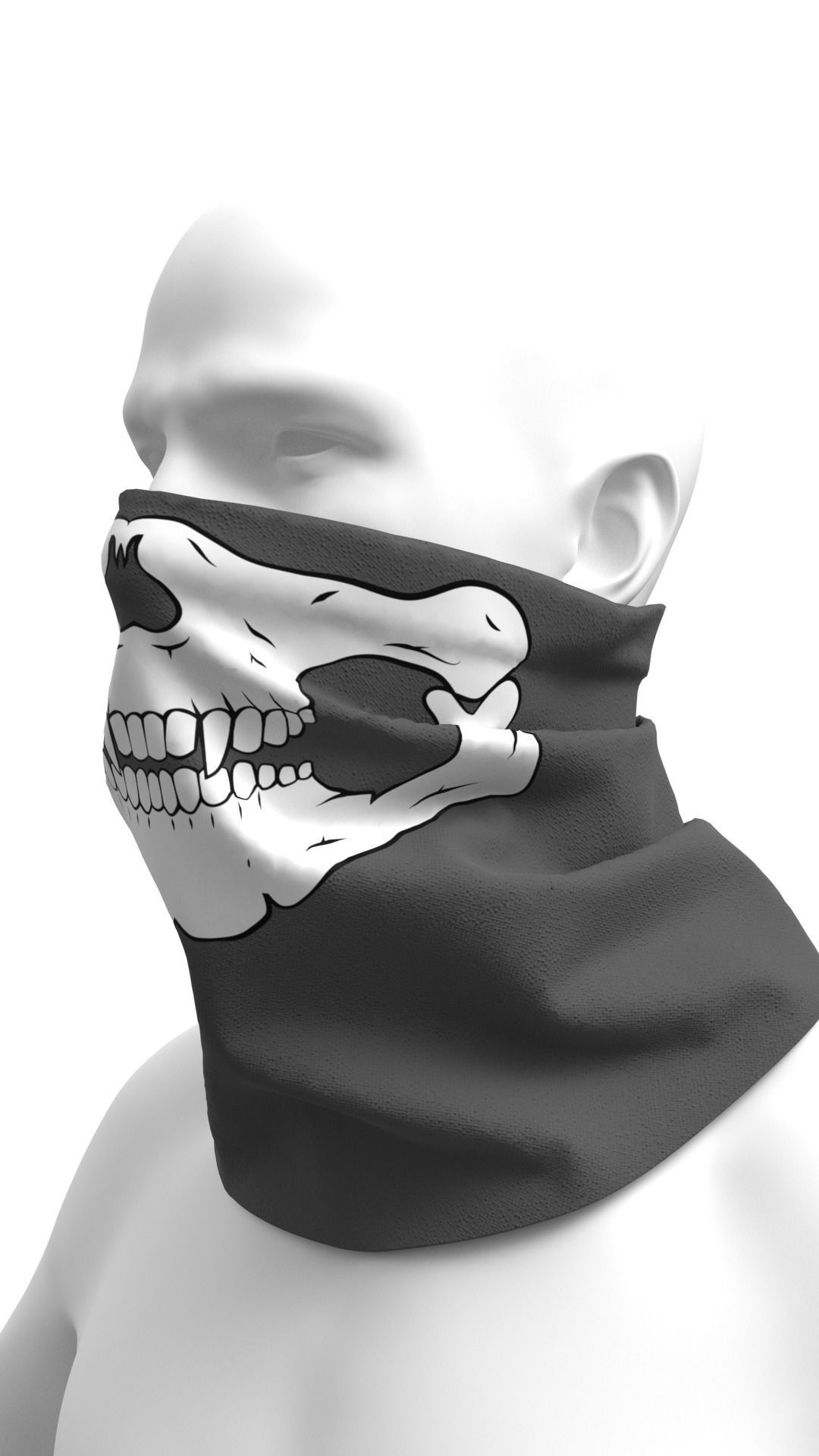Balaclava Mask Pack - Marvelous Designer 3D model_17