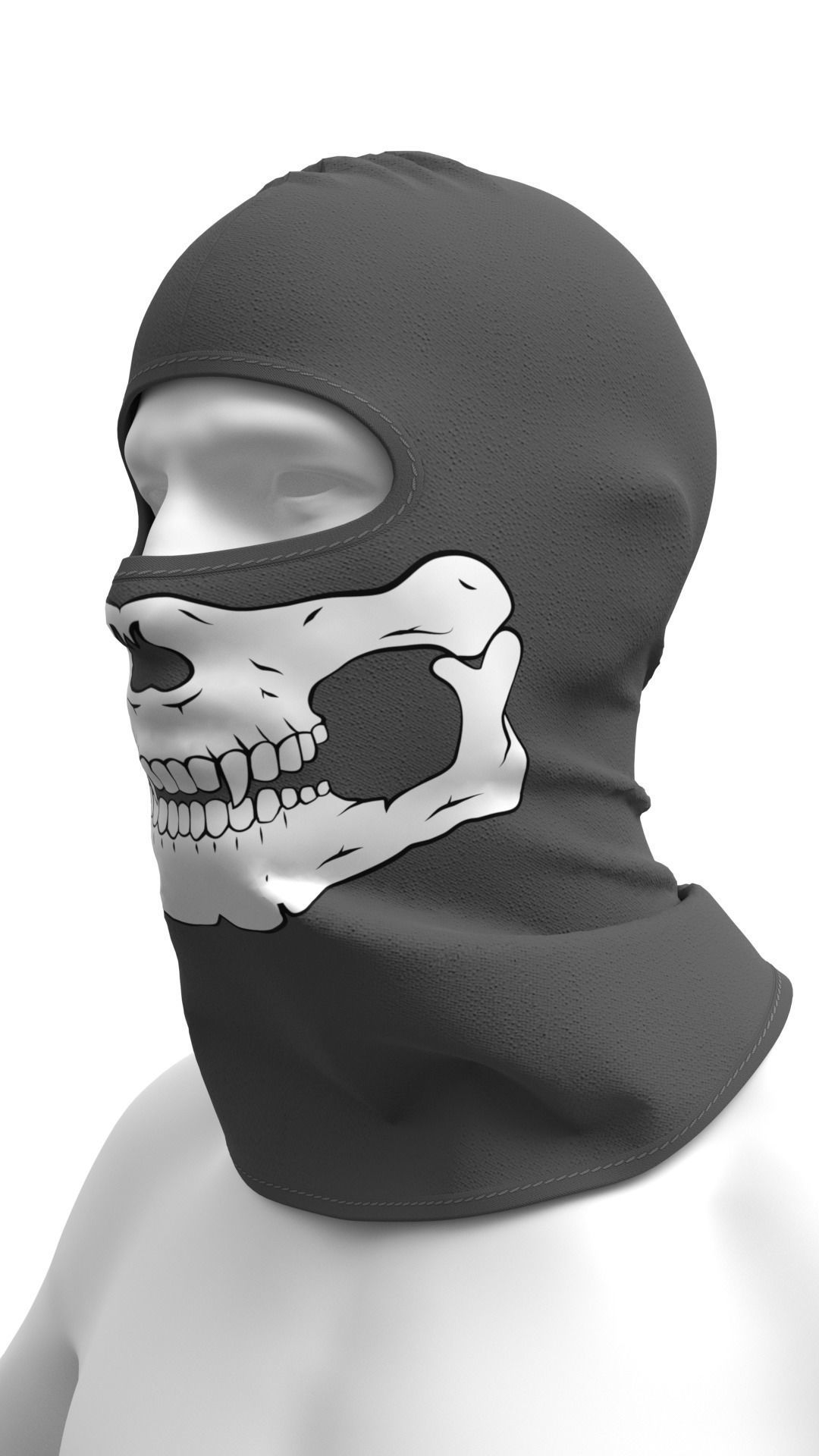 Balaclava Mask Pack - Marvelous Designer 3D model_5