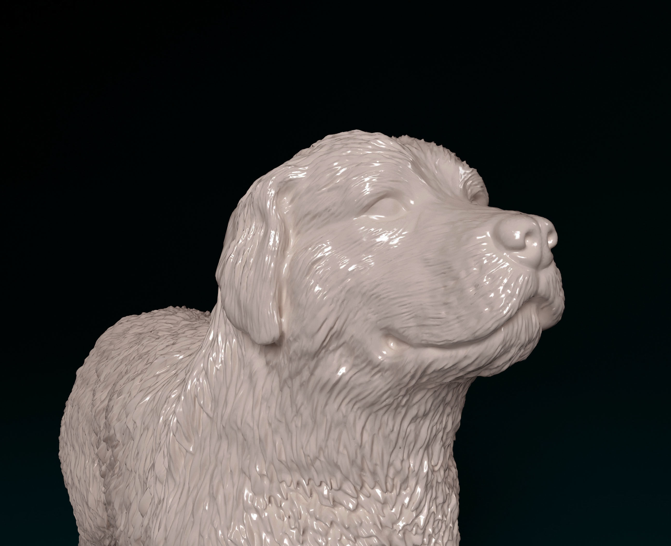 Pyrenean Mountain dog 3D print model_8