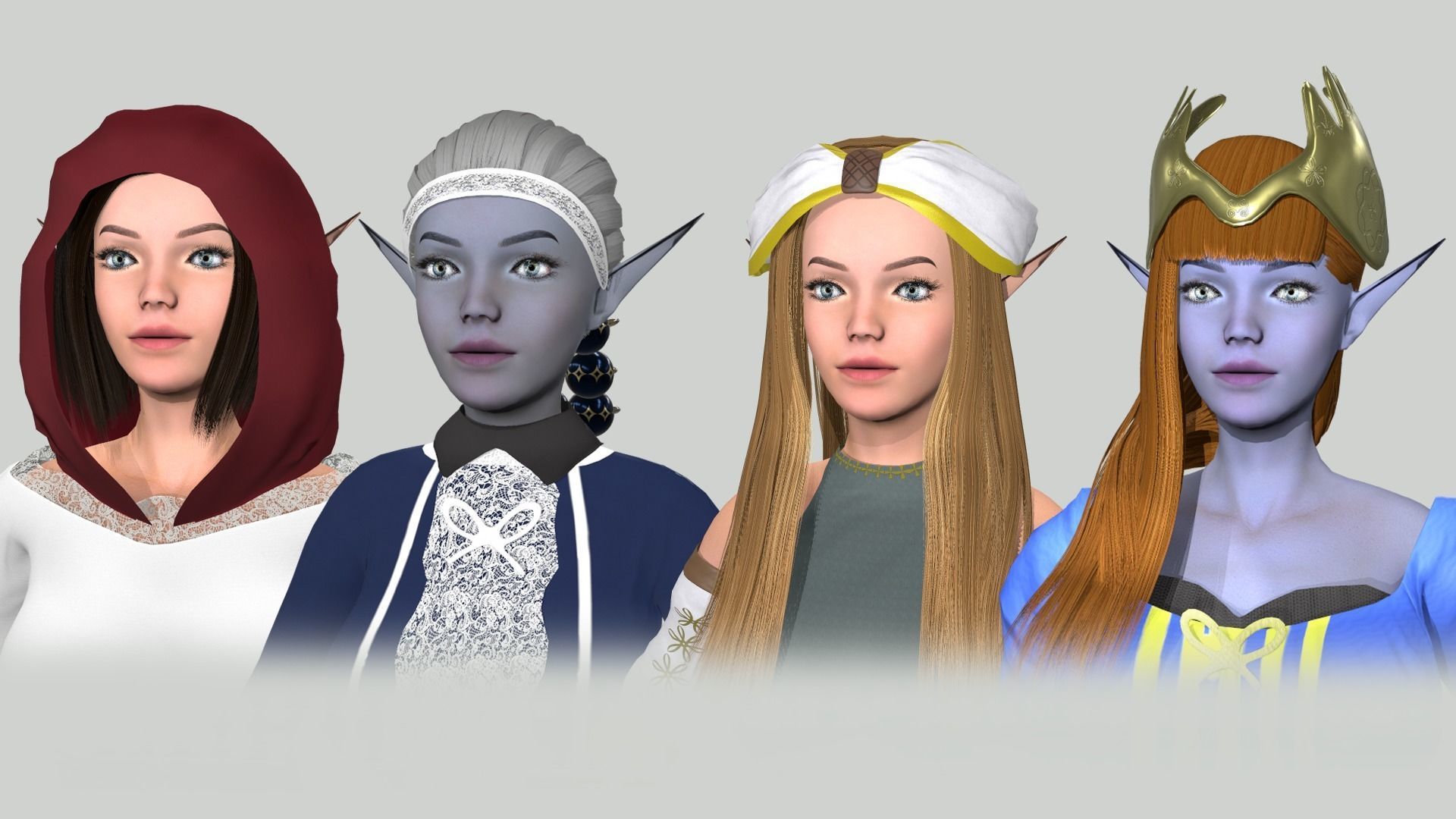 Elf collection elven characters for sims _9