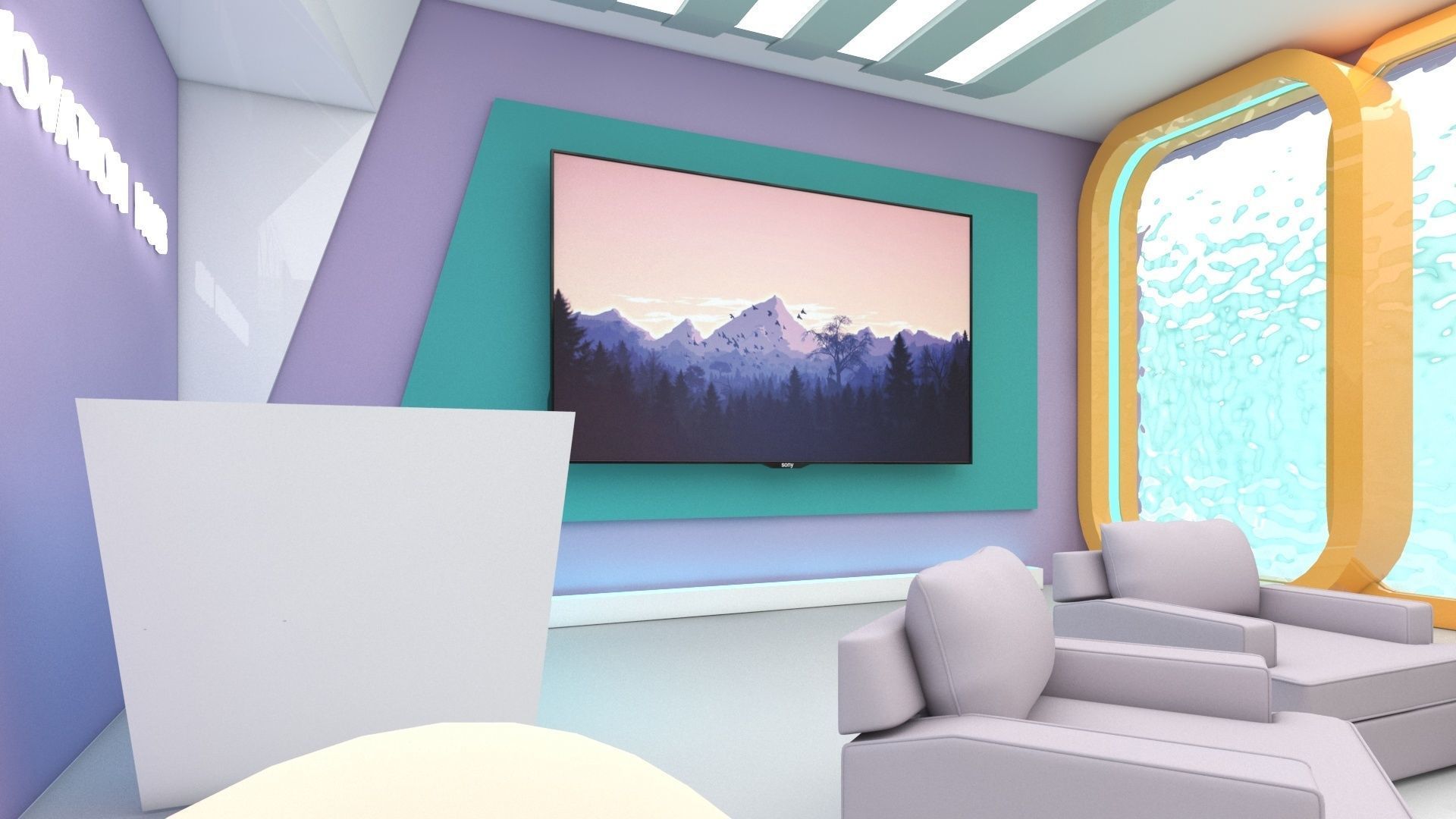 innovation  hub Low-poly 3D model_5