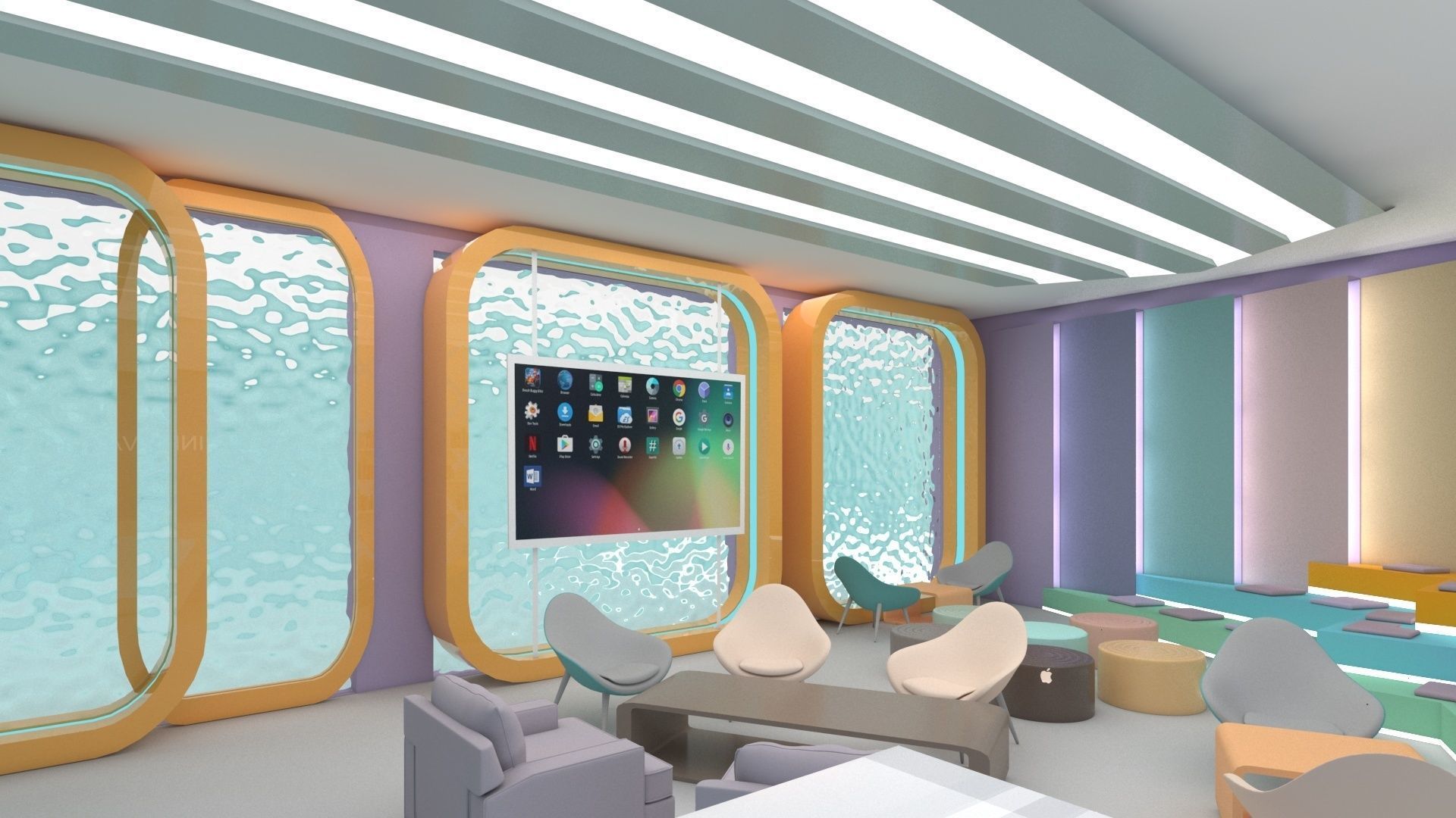 innovation  hub Low-poly 3D model_4