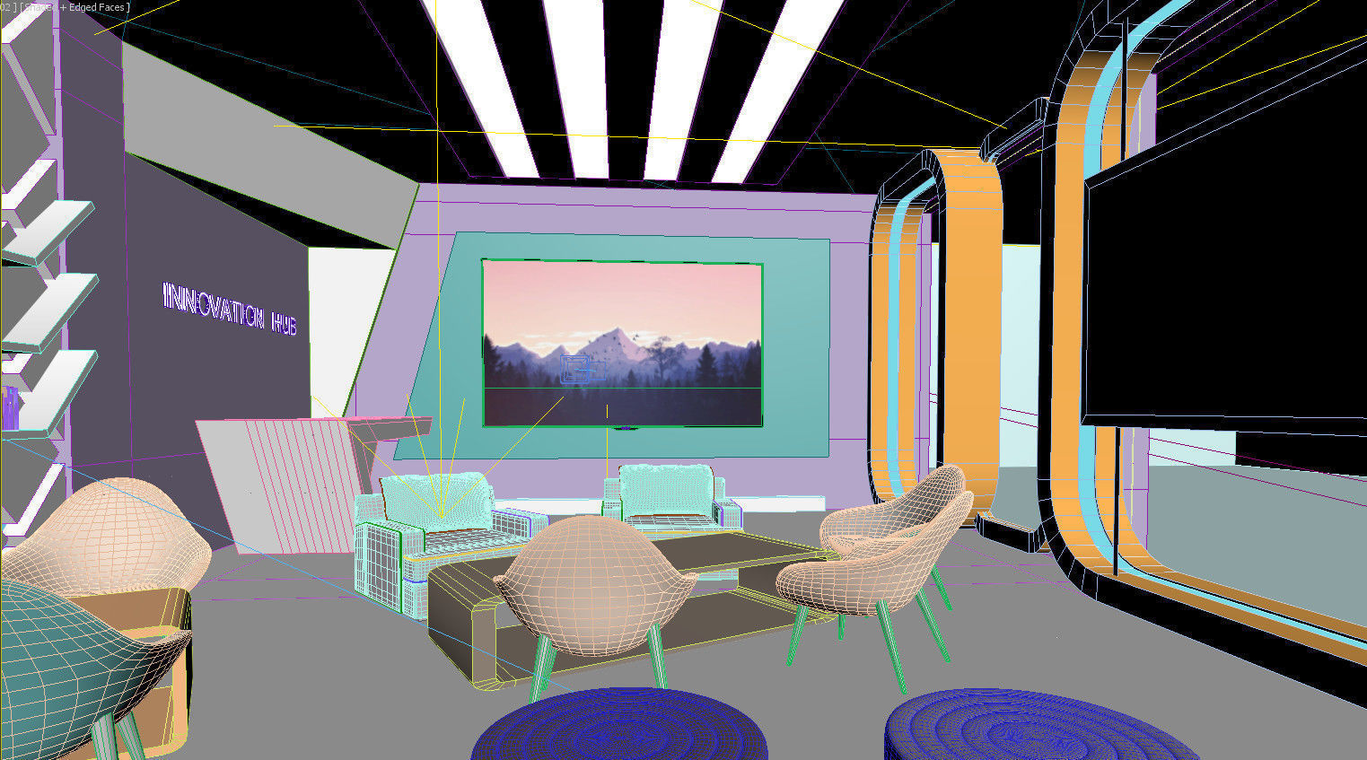 innovation  hub Low-poly 3D model_13