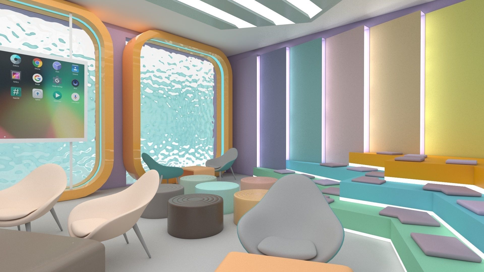 innovation  hub Low-poly 3D model_8