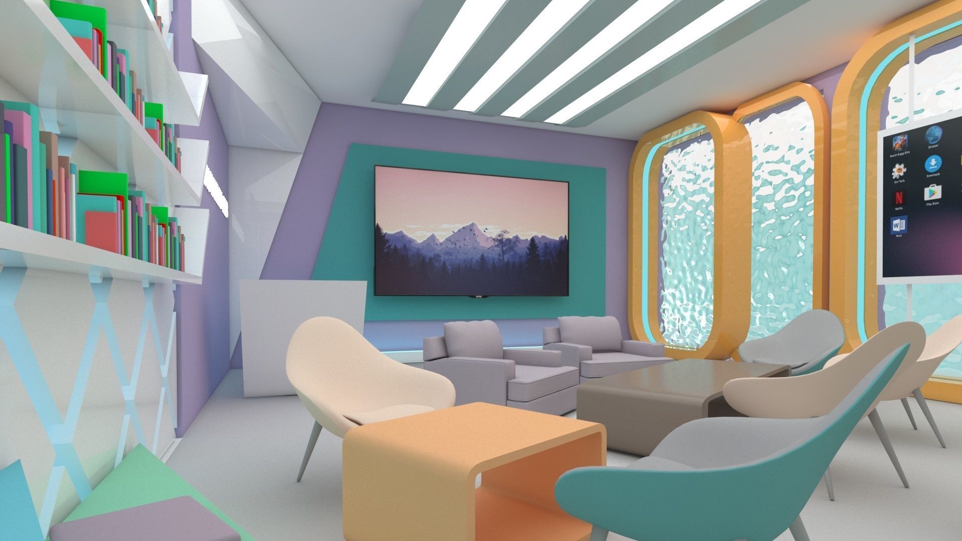 innovation  hub Low-poly 3D model_3