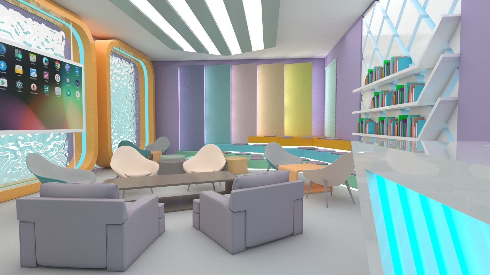 innovation  hub Low-poly 3D model_2