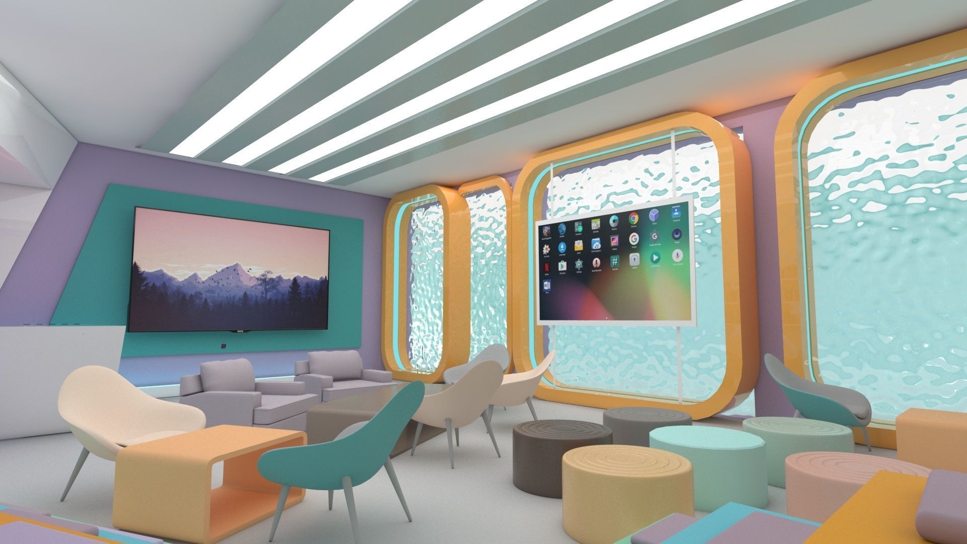 innovation  hub Low-poly 3D model_9