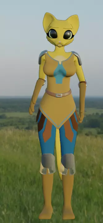 Katia DommK rerig to Blender 4 rigify Free low-poly 3D model