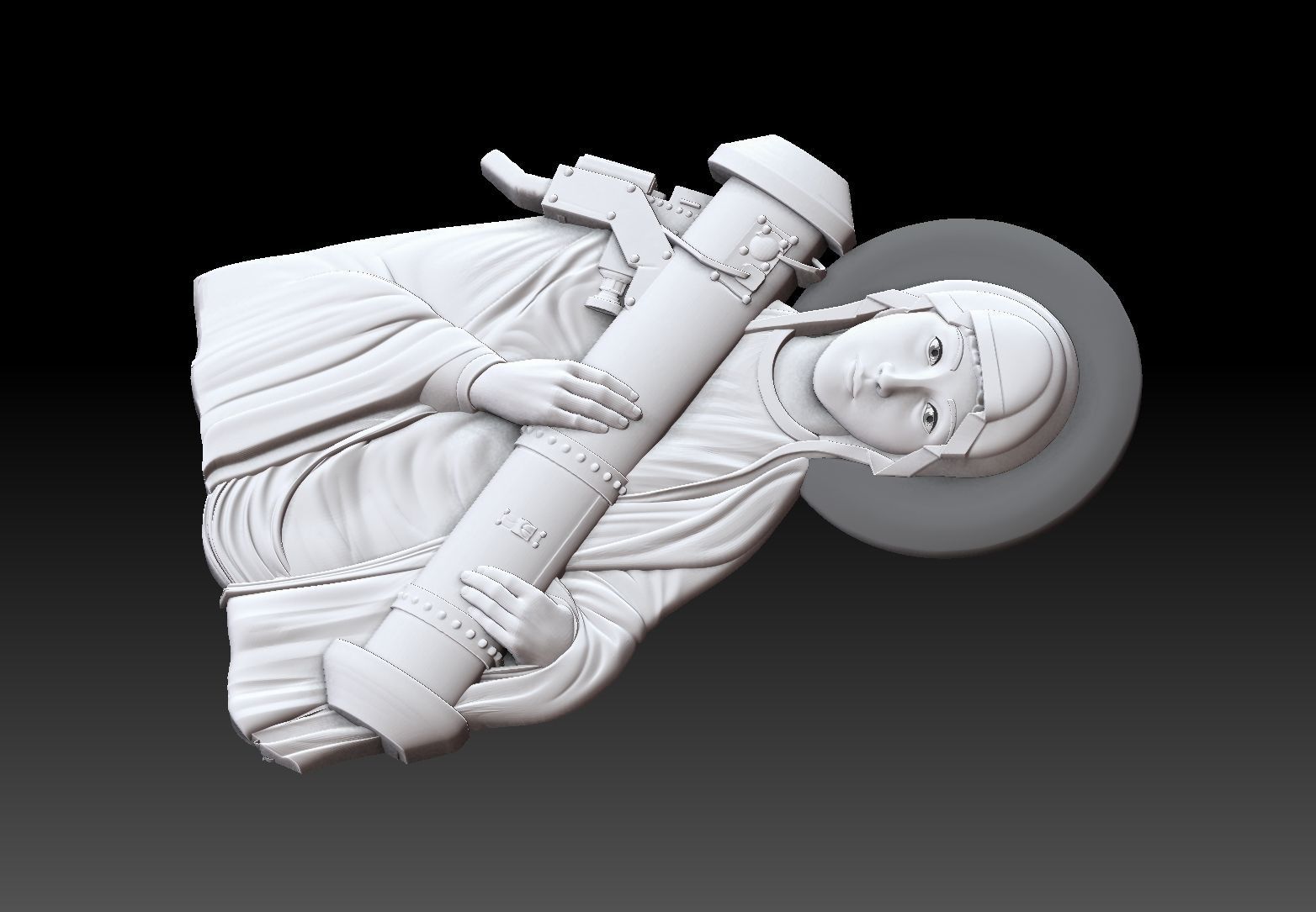 saint javelin of Ukraine 3D print model_3