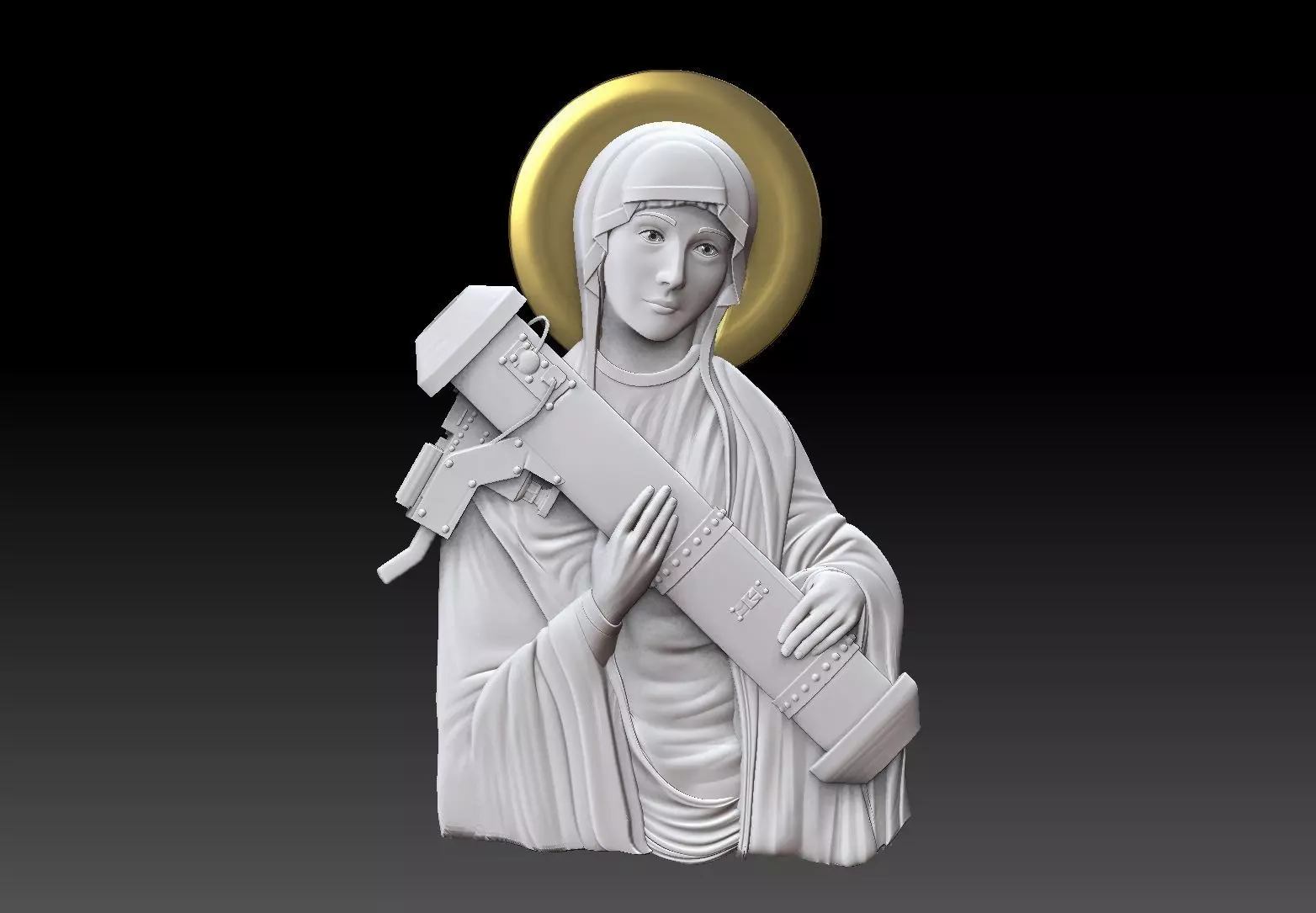 saint javelin of Ukraine 3D print model_0