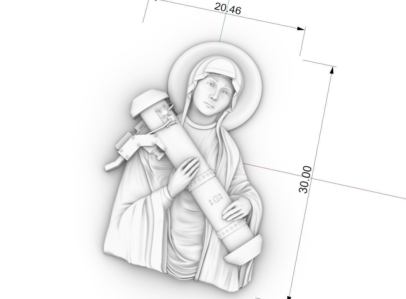 saint javelin of Ukraine 3D print model_4