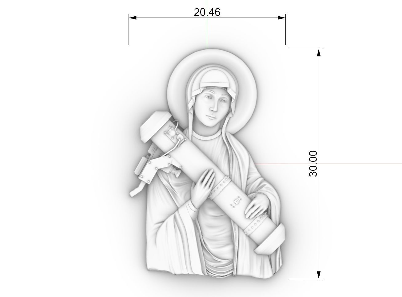 saint javelin of Ukraine 3D print model_7