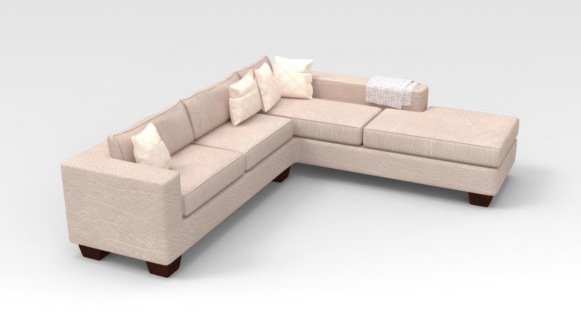 Corner Couch 3D model_2