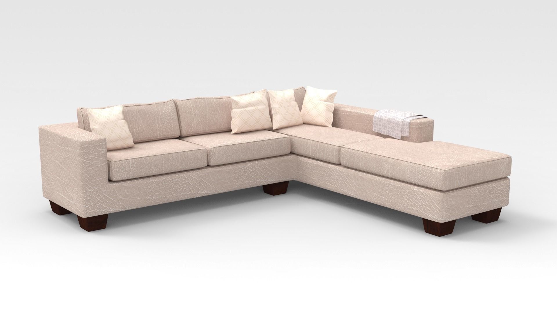 Corner Couch 3D model_4