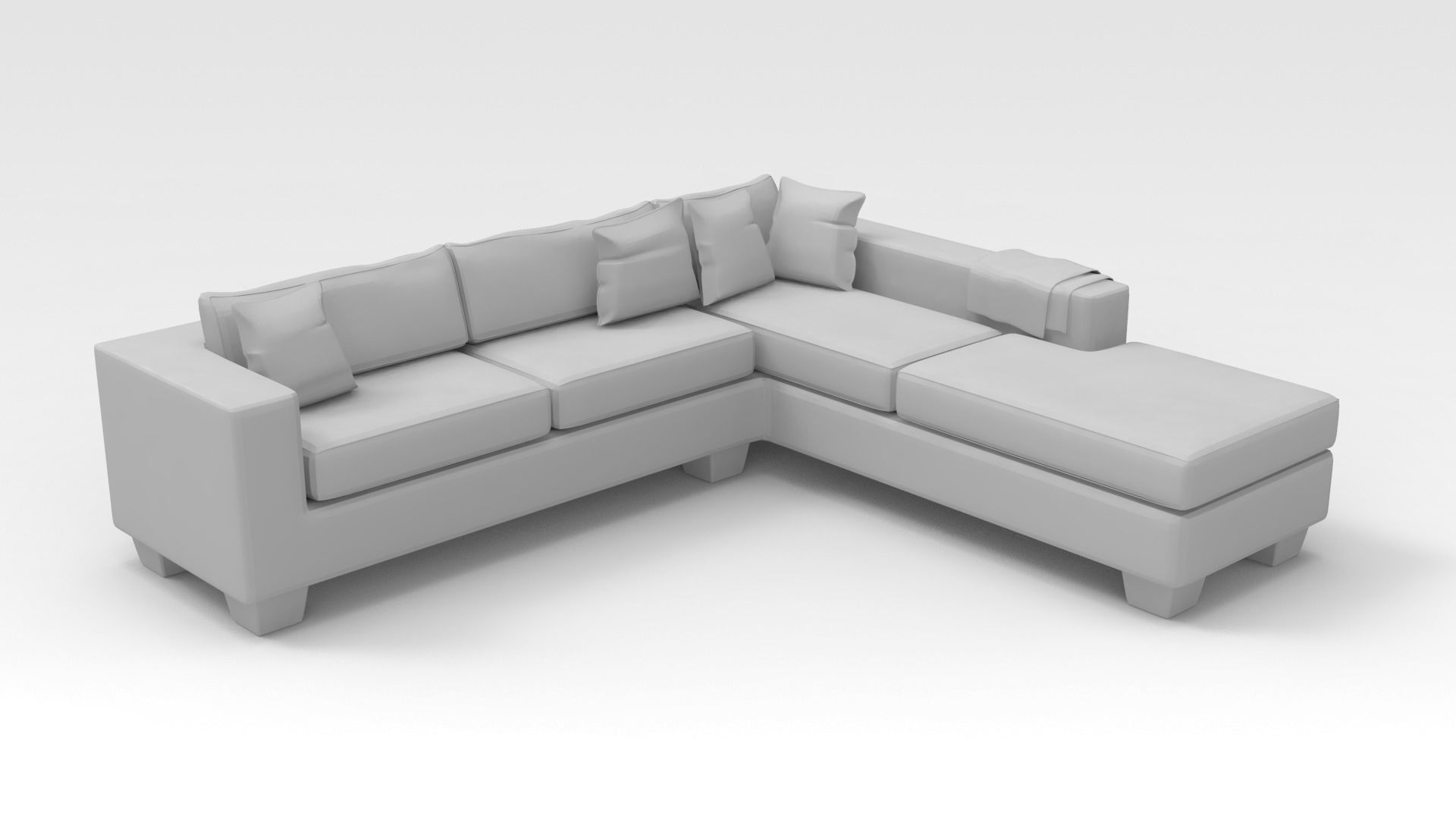 Corner Couch 3D model_5