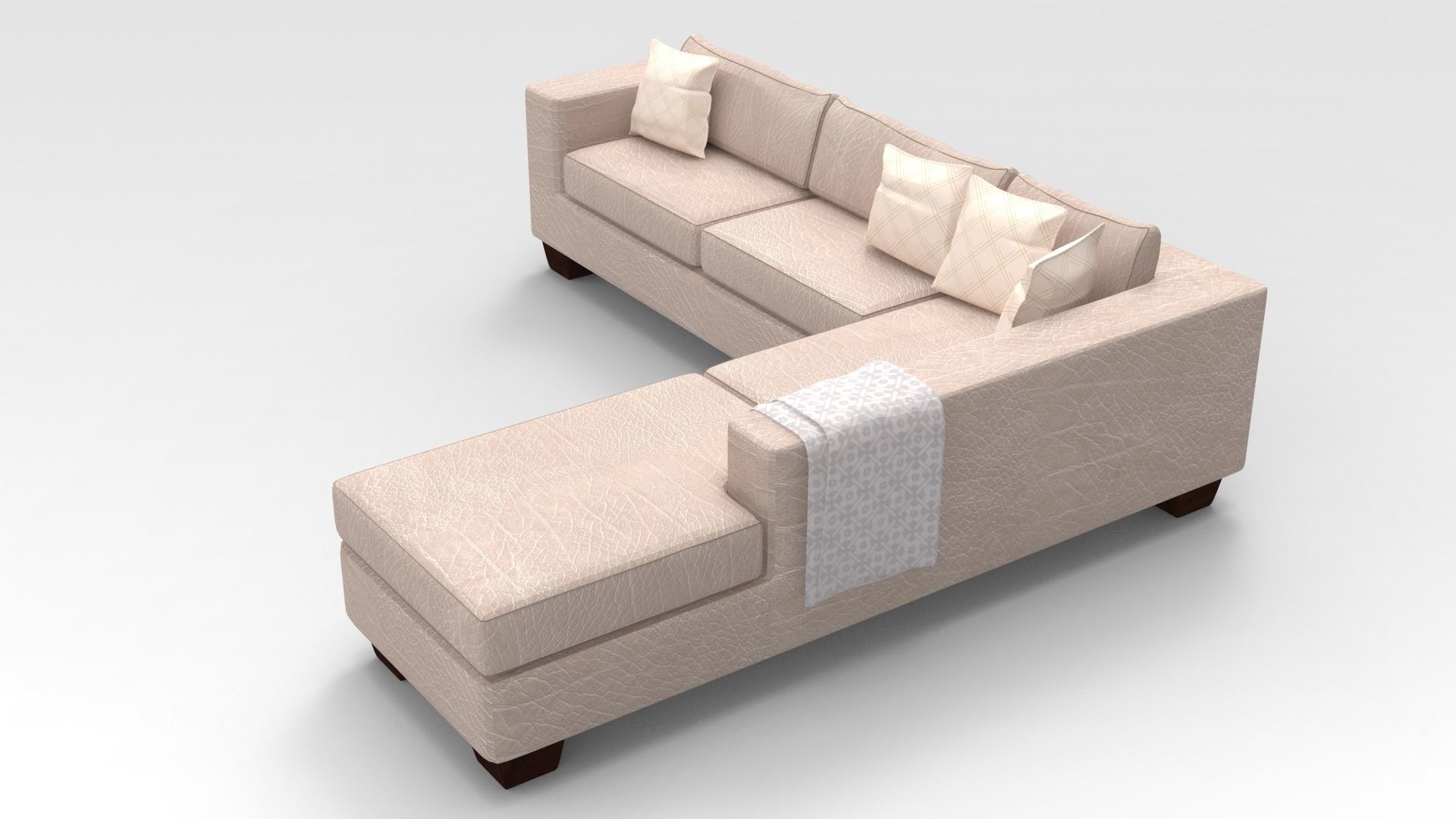 Corner Couch 3D model_3