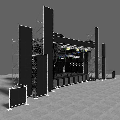 Stage 2 concert - concert 3D model