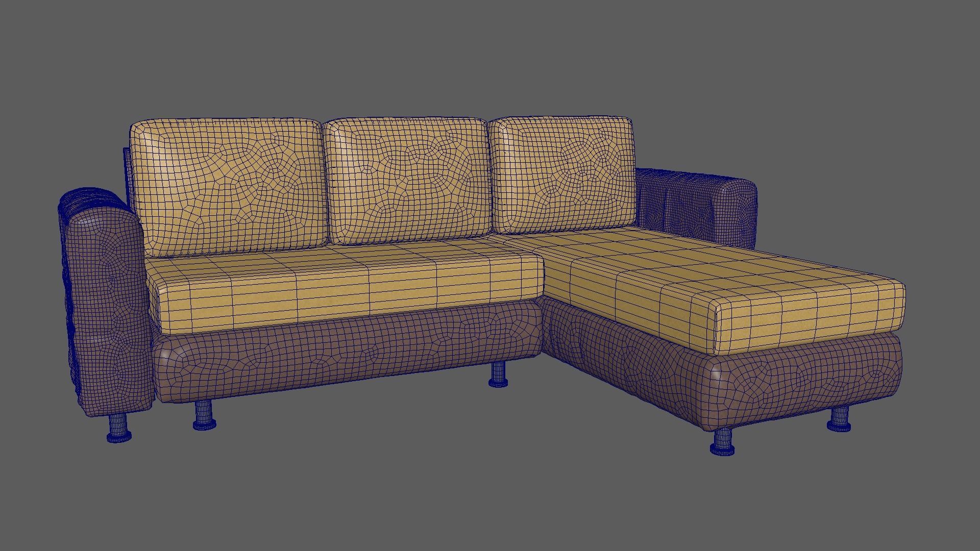 Corner Sofa 3D model_6