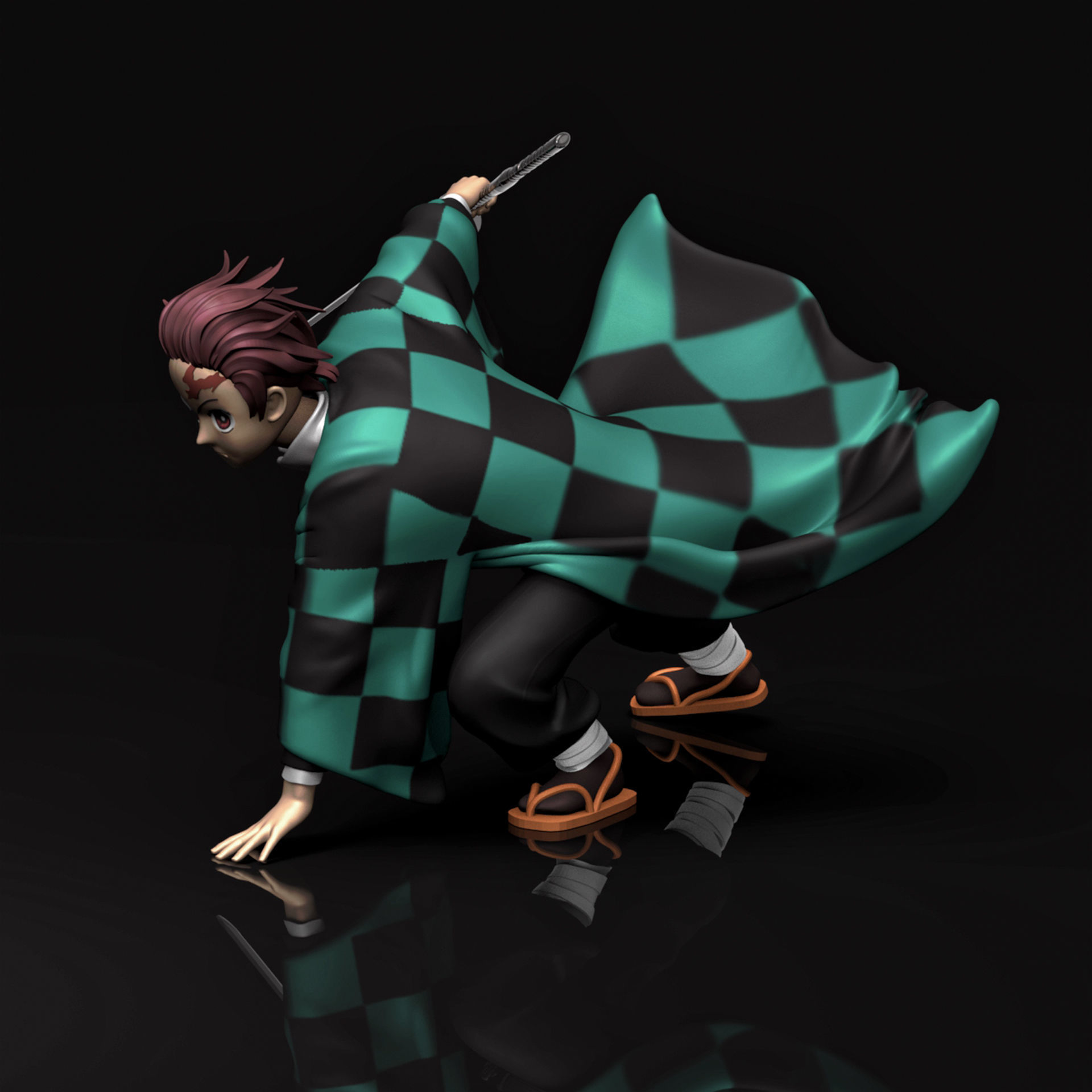 Kamado Tanjiro 3D Printable  3D print model_6