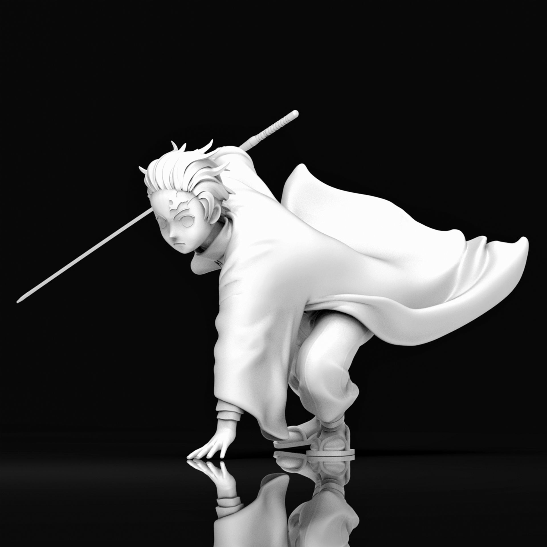 Kamado Tanjiro 3D Printable  3D print model_18