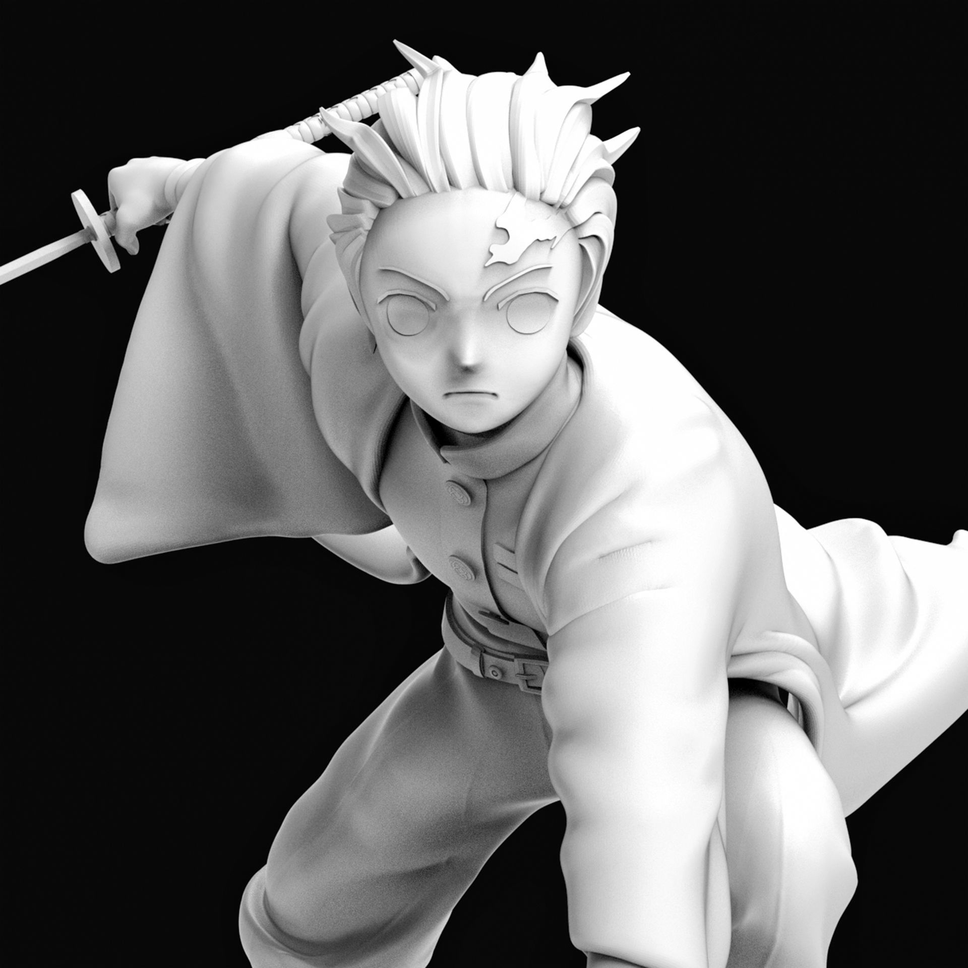 Kamado Tanjiro 3D Printable  3D print model_19