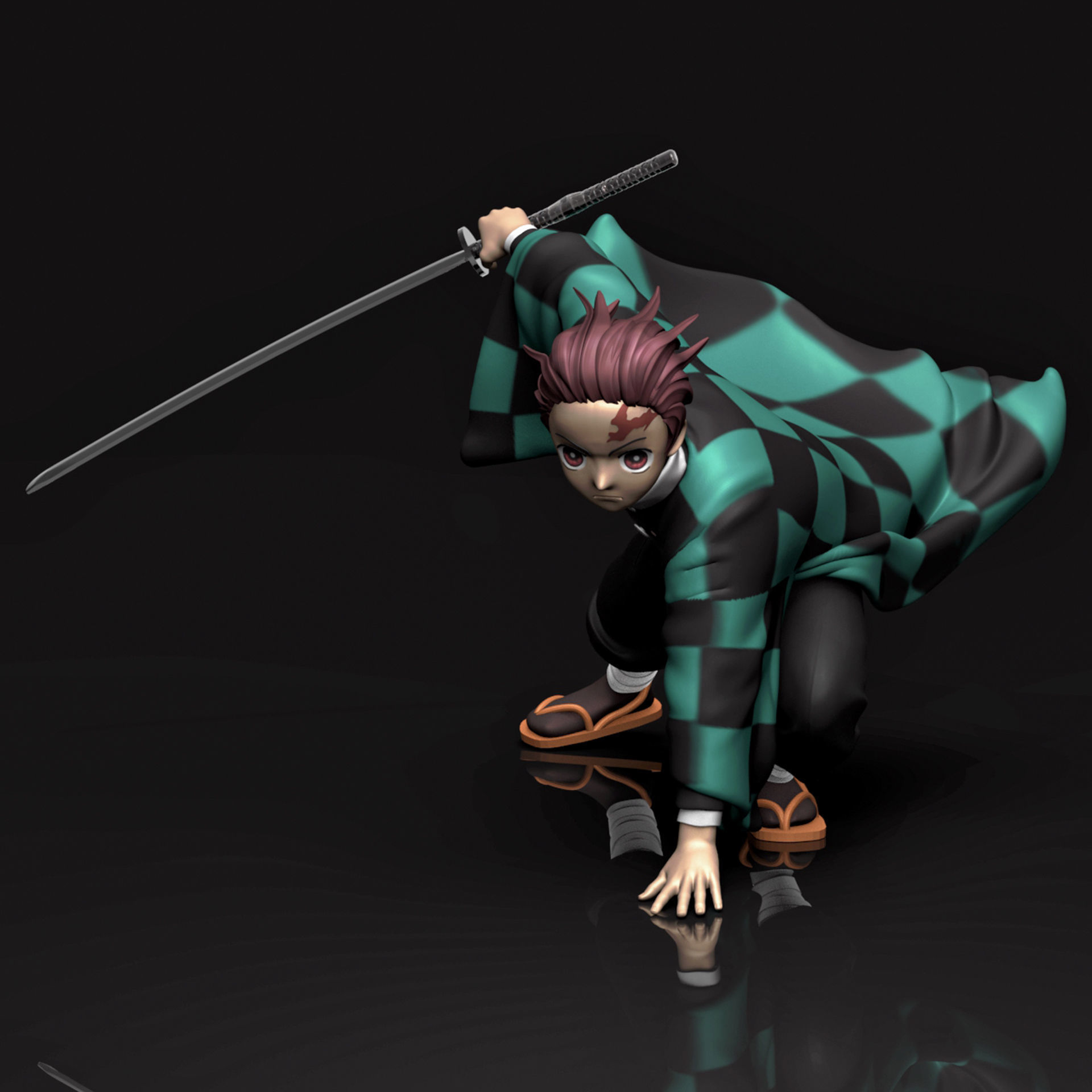 Kamado Tanjiro 3D Printable  3D print model_4